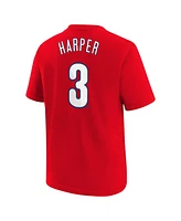 Nike Youth Bryce Harper Red Philadelphia Phillies Home Player Name Number T-Shirt