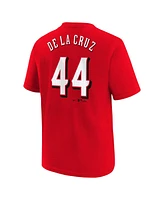 Nike Youth Elly De La Cruz Red Cincinnati Reds Home Player Name Number T-Shirt