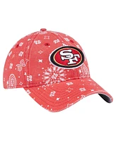 New Era Women's Scarlet San Francisco 49ers Paisley 9Twenty Adjustable Hat