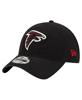 New Era Men's Black Atlanta Falcons Distinct 9Twenty Adjustable Hat