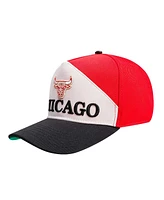 Pro Standard Men's Red/Black Chicago Bulls Pinch Chevron Adjustable Hat