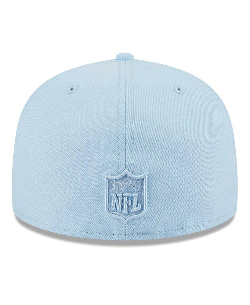 New Era Men's Light Blue Las Vegas Raiders Color Pack 59Fifty Fitted Hat