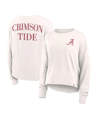 Fanatics Branded Women's White Alabama Crimson Tide Kickoff Full Back Long Sleeve T-Shirt