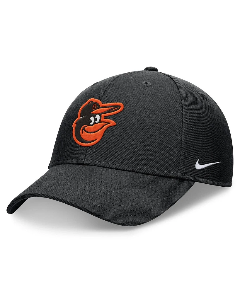 Nike Men's Black Baltimore Orioles Evergreen Club Performance Adjustable Hat