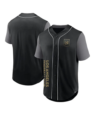 Fanatics Branded Men's Black Lafc Balance Fashion Baseball Jersey