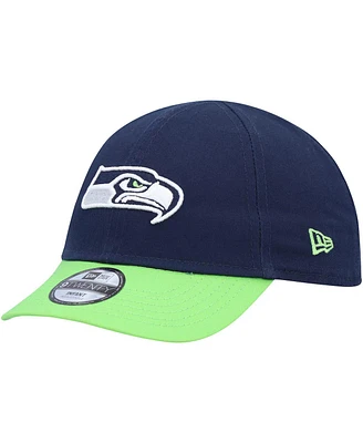 New Era InfantCollege Navy/Neon Green Seattle Seahawks My 1st 9Twenty Adjustable Hat