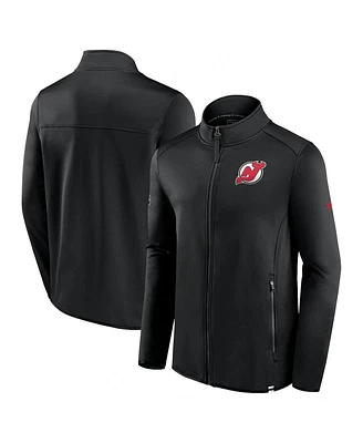 Fanatics Branded Men's Black New Jersey Devils Authentic Pro Full-Zip Jacket