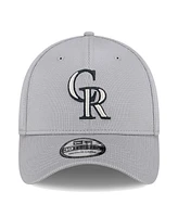 New Era Men's Gray Colorado Rockies Active Pivot 39Thirty Flex Hat