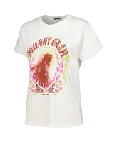 Daydreamer Women's White Johnny Cash Ring of Fire Tour T-Shirt