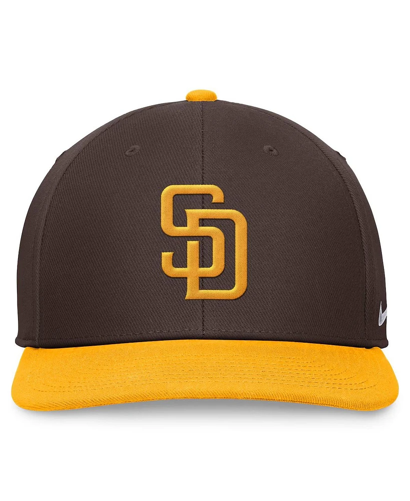 Nike Men's Brown/Gold San Diego Padres Evergreen Two-Tone Snapback Hat