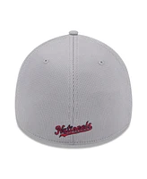 New Era Men's Gray Washington Nationals Active Pivot 39thirty Flex Hat