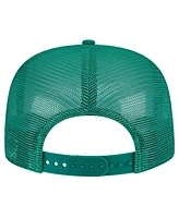 New Era Men's Kelly Green Boston Celtics Seeing Diamonds A-Frame Trucker 9fifty Snapback Hat