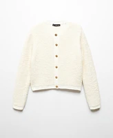 Mango Women's Knitted Buttoned Jacket