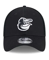 New Era Men's Baltimore Orioles Evergreen Black White Neo 39Thirty Flex Hat