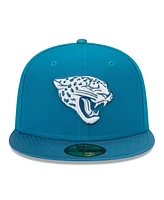 New Era Men's Teal Jacksonville Jaguars Active Ballistic 59Fifty Fitted Hat