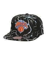 Mitchell Ness Men's Black New York Knicks Storm Season Snapback Hat