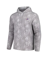 Tommy Bahama Men's Gray Buffalo Bills Palm Frenzy Hoodie Long Sleeve T-Shirt