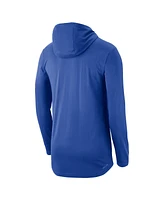 Men's Nike Royal Duke Blue Devils Campus Performance Tri-Blend Long Sleeve Hoodie T-shirt