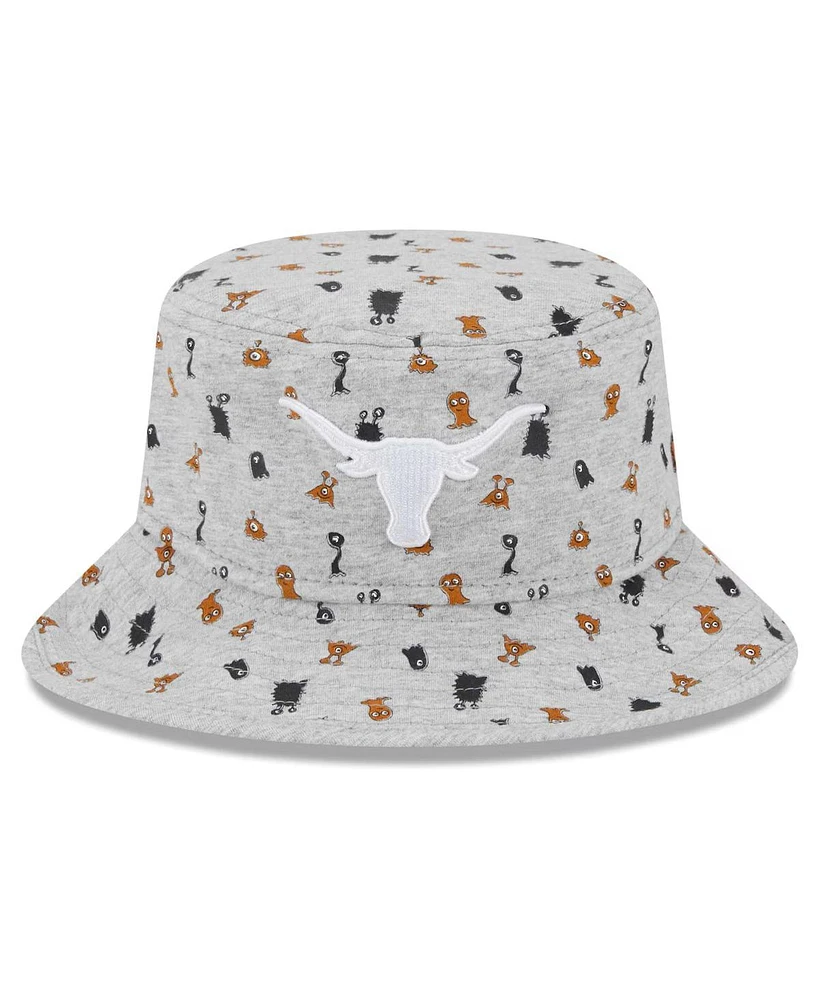 New Era Toddler Heather Gray Texas Longhorns Critter Bucket Hat