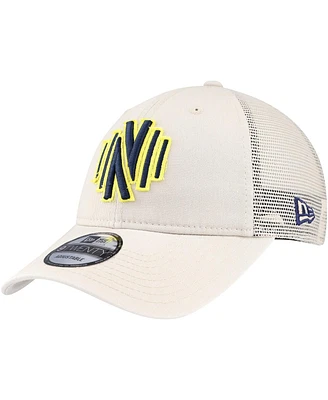 New Era Men's Tan Nashville Sc Game Day 9Twenty Adjustable Trucker Hat