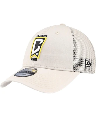 New Era Men's Tan Columbus Crew Game Day 9Twenty Adjustable Trucker Hat