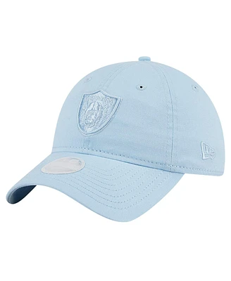 New Era Women's Light Blue Las Vegas Raiders Color Pack 9Twenty Adjustable Hat