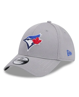 New Era Men's Gray Toronto Blue Jays Active Pivot 39Thirty Flex Hat
