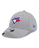 New Era Men's Gray Toronto Blue Jays Active Pivot 39Thirty Flex Hat