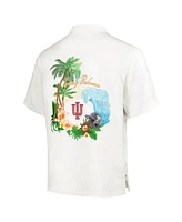 Tommy Bahama Men's Cream Indiana Hoosiers Castaway Game Camp Button-Up Shirt
