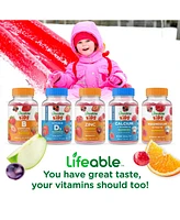 Lifeable Sugar Free Vitamin C for Kids 250 mg Gummies - Immune System - Great Tasting Natural Flavor, Dietary Supplement Vitamins - 60 Gummies