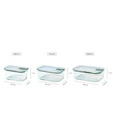 Mepal EasyClip 1Pc. 15oz Rectangular Glass Box