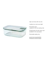 Mepal EasyClip 1Pc. 51oz Rectangular Glass Box