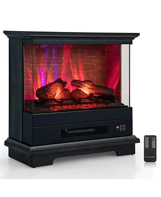 Slickblue 27 Inch Freestanding Fireplace with Remote Control