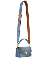 Lauren Ralph Lauren Washed Denim Tayler Crossbody Bag