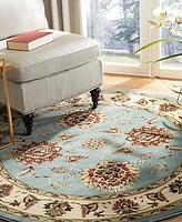 Safavieh Lyndhurst LNH555 Ivory and 5'3" x 5'3" Round Area Rug