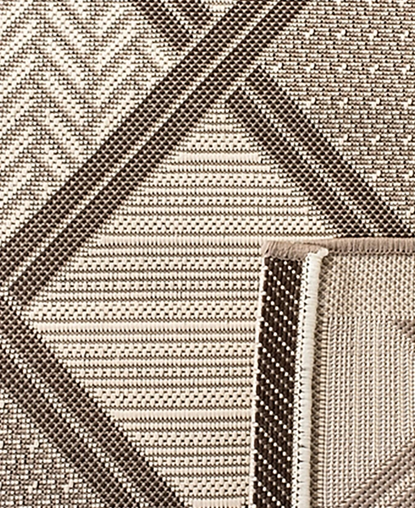 Safavieh Courtyard CY7570 Beige and Dark Beige 4' x 5'7" Sisal Weave Outdoor Area Rug