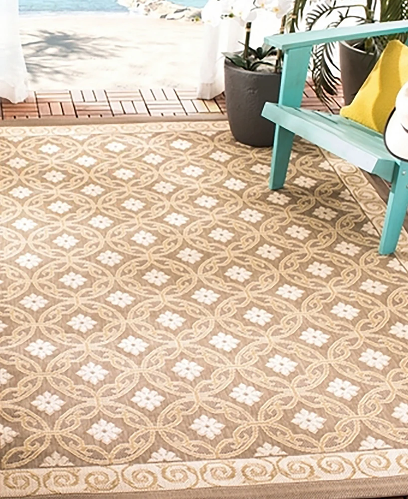 Safavieh Courtyard CY7810 Beige 8' x 11' Outdoor Area Rug