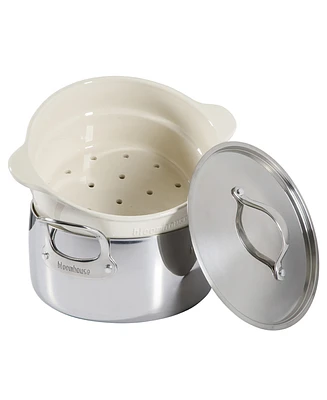 Bloomhouse 6 Qt Stainless Steel Dutch Oven