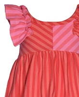 Bonnie Jean Little & Toddler Girls Flutter-Sleeve Striped Knit Dress