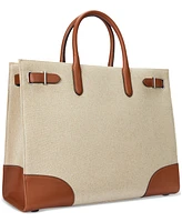 Lauren Ralph Lauren Metallic Canvas - Devyn Tote Bag