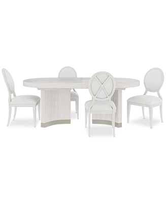 Warlington Pc. Dining Set (Table & Side Chairs