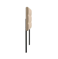 Merrick Lane Coppola Twin Headboard With Tufted Upholstery And Powder Coated Metal Frame