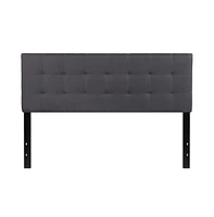 Quilted Tufted Queen Upholstered Headboard