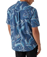 O'Neill Men's Trvlr Short Sleeve Printed Button-Front Performance Shirt