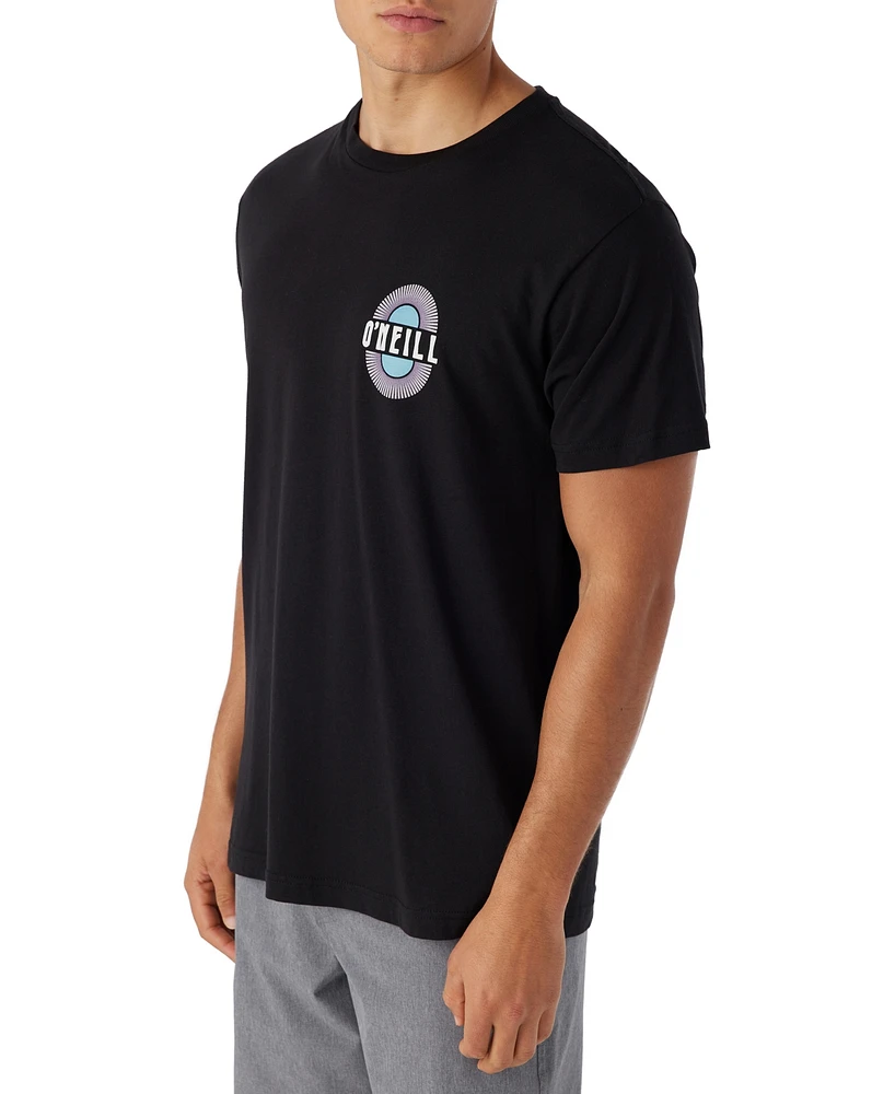 O'Neill Men's Sunny Day Relaxed Fit Short-Sleeve Logo Graphic Crewneck T-Shirt
