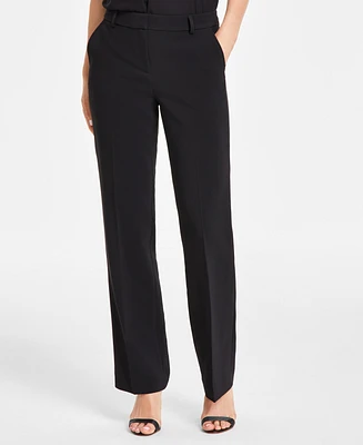 Anne Klein Women's Wide-Leg Front-Crease Pants