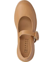 Journee Collection Women's Zarynn Mary Jane Treaded Outsole Platform Pumps