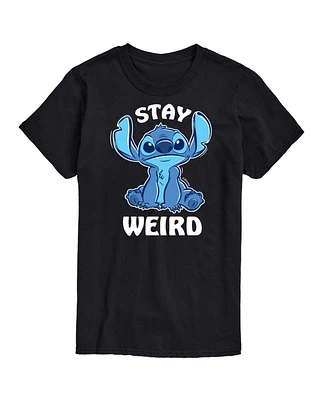 Hybrid Apparel Lilo and Stitch Weird Mens Short Sleeve Tee