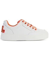 Karl Lagerfeld Paris Women's Calico Patch Embellished-Heel Sneakers