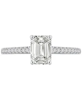 Gia Certified Diamond Emerald-Cut Engagement Ring (1-1/4 ct. t.w.) in 14k White Gold